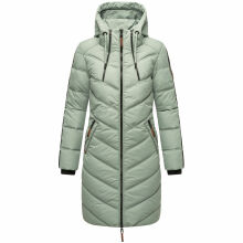 Marikoo Armasa lange Damen Winter Steppjacke Smokey Mint Größe XXL - Gr. 44