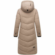 Marikoo Benikoo Damen lange Winterjacke Taupe Grey Größe S - Gr. 36