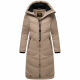 Marikoo Benikoo Damen lange Winterjacke Taupe Grey Größe S - Gr. 36