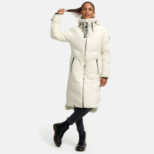Marikoo Benikoo Damen lange Winterjacke Offwhite-Gr&ouml;&szlig;e XXL - Gr. 44