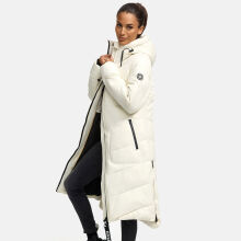 Marikoo Benikoo Damen lange Winterjacke Offwhite-Gr&ouml;&szlig;e XXL - Gr. 44