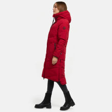 Marikoo Benikoo Damen lange Winterjacke Deep Red-Gr&ouml;&szlig;e S - Gr. 36