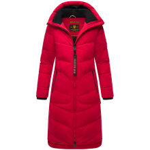 Marikoo Benikoo Damen lange Winterjacke Deep Red-Gr&ouml;&szlig;e S - Gr. 36