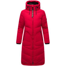 Marikoo Benikoo Damen lange Winterjacke Deep Red-Gr&ouml;&szlig;e S - Gr. 36