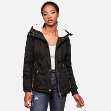 Marikoo Bikoo ladies winter jacket with hood Schwarz