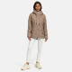Marikoo Bikoo Damen gefütterte Winterjacke mit Teddyfell Taupe Größe XXXL - Gr. 46