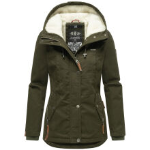 Marikoo Bikoo Damen gefütterte Winterjacke mit...