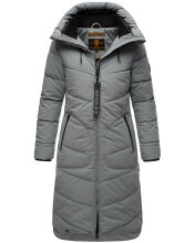 Marikoo Benikoo Damen lange Winterjacke Stormy Blue...