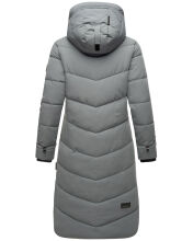 Marikoo Benikoo Damen lange Winterjacke Stormy Blue Größe 3XL - Gr. 46