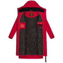 Marikoo Benikoo Damen lange Winterjacke Deep Red-Größe 3XL - Gr. 46
