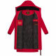 Marikoo Benikoo Damen lange Winterjacke Deep Red Größe 3XL - Gr. 46