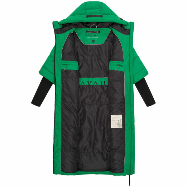 Navahoo Gewatteerde winterjas voor dames, gewatteerde winterjas, lang, warm, capuchon, B988, L Navahoo Gewatteerde winterjas voor dames, gewatteerde winterjas, lang, warm, capuchon, B988, L