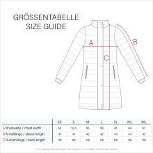 Navahoo Ciao Miau Damen lange Winterjacke B988 Taupe Grey Größe L - Gr. 40