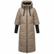 Navahoo Ciao Miau Damen lange Winterjacke B988 Taupe Grey Größe L - Gr. 40