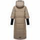 Navahoo Ciao Miau Damen lange Winterjacke B988 Taupe Grey Größe L - Gr. 40