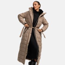 Navahoo Das Teil XIV Damen Winter Steppmantel Taupe Grey-Größe S - Gr. 36