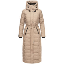 Navahoo Das Teil XIV Damen Winter Steppmantel Taupe Grey-Größe S - Gr. 36