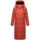 Navahoo Hingucker Damen lange Winterjacke Terracotta Größe XS - Gr. 34