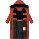 Navahoo Hingucker Damen lange Winterjacke Terracotta Größe XS - Gr. 34