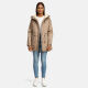 Navahoo Ireliaa Damen Winterjacke Taupe Grey Größe XS - Gr. 34
