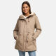 Navahoo Ireliaa Damen Winterjacke Taupe Grey Größe XS - Gr. 34