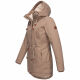 Navahoo Ireliaa Damen Winterjacke Taupe Grey Größe XS - Gr. 34