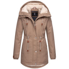 Navahoo Ireliaa Damen Winterjacke Taupe Grey Gr&ouml;&szlig;e L - Gr. 40