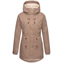 Navahoo Ireliaa Damen Winterjacke Taupe Grey Gr&ouml;&szlig;e L - Gr. 40