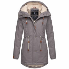 Navahoo Ireliaa Damen Winterjacke Grey Größe L - Gr. 40