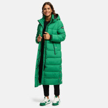 Navahoo Isalie Damen lange Winterjacke gesteppt Smaragd Green Größe XS - Gr. 34