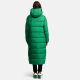 Navahoo Isalie Damen lange Winterjacke gesteppt Smaragd Green Größe XS - Gr. 34