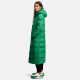 Navahoo Isalie Damen lange Winterjacke gesteppt Smaragd Green Größe XS - Gr. 34