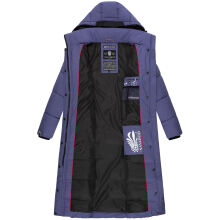 Navahoo Isalie Damen lange Winterjacke gesteppt Blue Violet Gr&ouml;&szlig;e L - Gr. 40