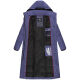 Navahoo Isalie Damen lange Winterjacke gesteppt Blue Violet Größe XXL - Gr. 44