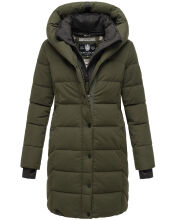 Navahoo Knutschilein Damen Winter Steppjacke Dark Olive Gr&ouml;&szlig;e XXXL - Gr. 46