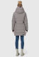 Navahoo Knutschilein Damen Winter Steppjacke Grau Größe XXXL - Gr. 46