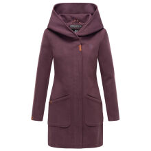 Marikoo Maikoo Damen Trenchcoat Wintermantel Dusty Plum Gr&ouml;&szlig;e S - Gr. 36