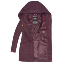 Marikoo Maikoo Damen Trenchcoat Wintermantel Dusty Plum Gr&ouml;&szlig;e S - Gr. 36