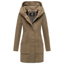 Marikoo Maikoo Damen Trenchcoat Wintermantel Stone Brown Gr&ouml;&szlig;e M - Gr. 38