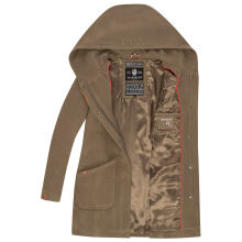 Marikoo Maikoo Damen Trenchcoat Wintermantel Stone Brown Gr&ouml;&szlig;e M - Gr. 38