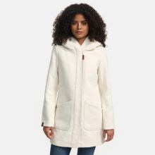 Marikoo Maikoo Damen Trenchcoat Wintermantel Offwhite Gr&ouml;&szlig;e M - Gr. 38