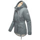 Marikoo Manolya Damen Parka Winterjacke mit Teddyfell Stormy Blue Größe XXL - Gr. 44