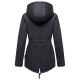 Marikoo Manolya Damen Parka Winterjacke mit Teddyfell Navy - Schwarz Größe XL - Gr. 42