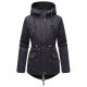 Marikoo Manolya Damen Parka Winterjacke mit Teddyfell Navy - Schwarz Größe XL - Gr. 42