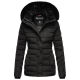 Navahoo Milianaa winter jacket quilted jacket lined hood faux fur Schwarz