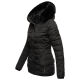 Navahoo Milianaa winter jacket quilted jacket lined hood faux fur Schwarz