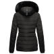 Navahoo Milianaa winter jacket quilted jacket lined hood faux fur Schwarz