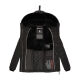 Navahoo Milianaa winter jacket quilted jacket lined hood faux fur Schwarz