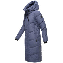 Marikoo Nadaree lange Damen Winter Steppjacke Blue Violet Gr&ouml;&szlig;e S - Gr. 36