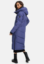 Marikoo Nadaree lange Damen Winter Steppjacke Blue Violet Größe XL - Gr. 42